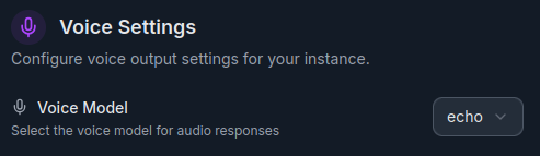 Voice Settings