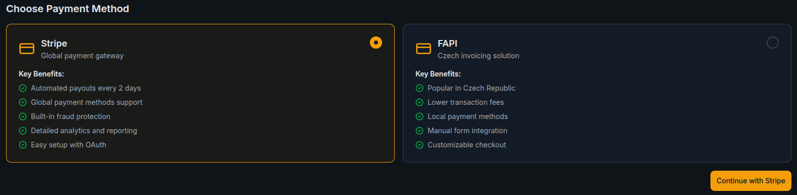 Dashboard screenshot