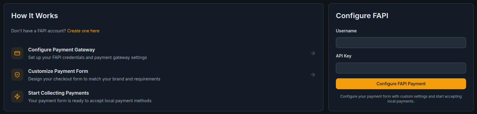 Dashboard screenshot