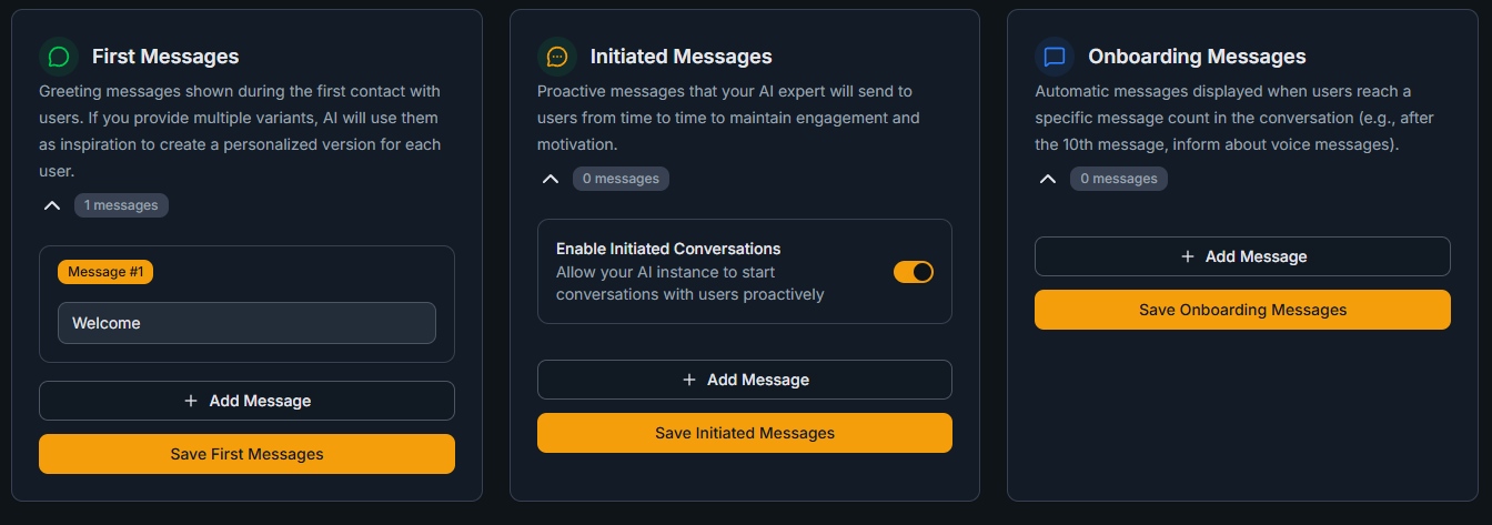 Dashboard screenshot