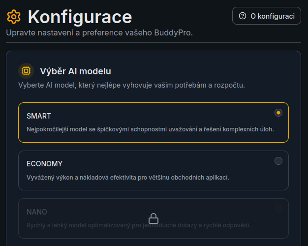 Výběr AI modelu